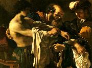Giovanni Francesco  Guercino den forlorade sonens aterkomst oil on canvas